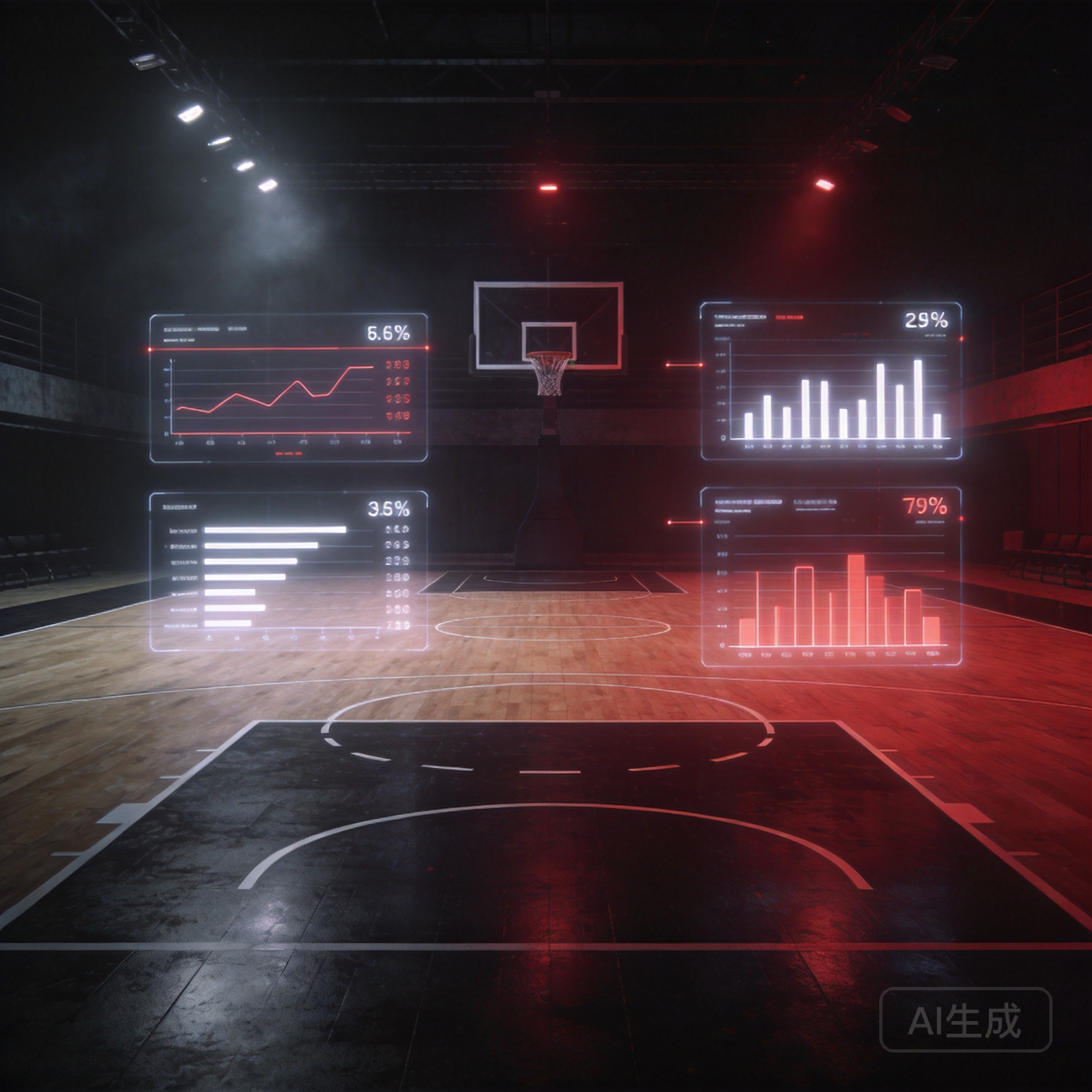 NBA赛况阅读球探网主题插画